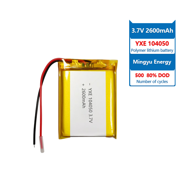 3.7 V Li-ion Battery 104050-2600mah